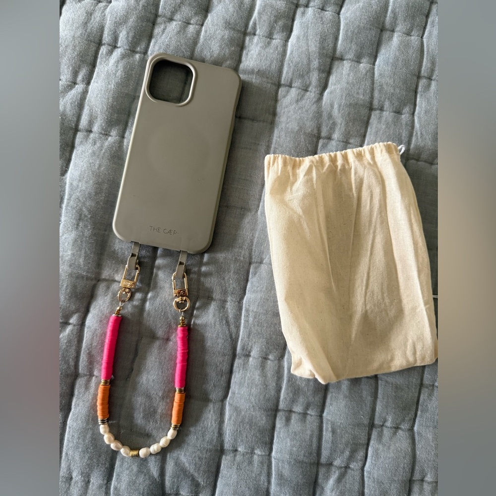 Gray Phone Case with Strap